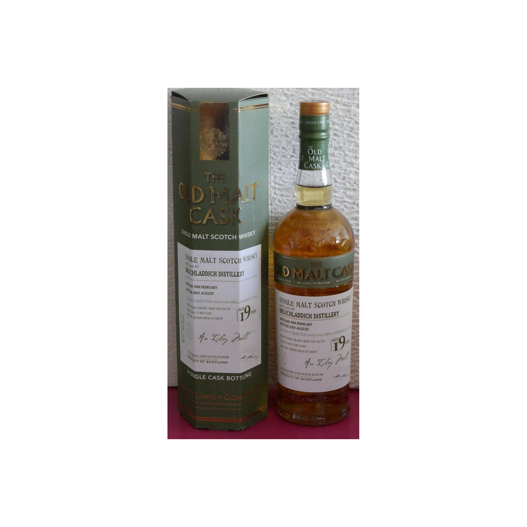 Bruichladdich Old Malt Cask 1988 19 Years Single Malt Whisky 2