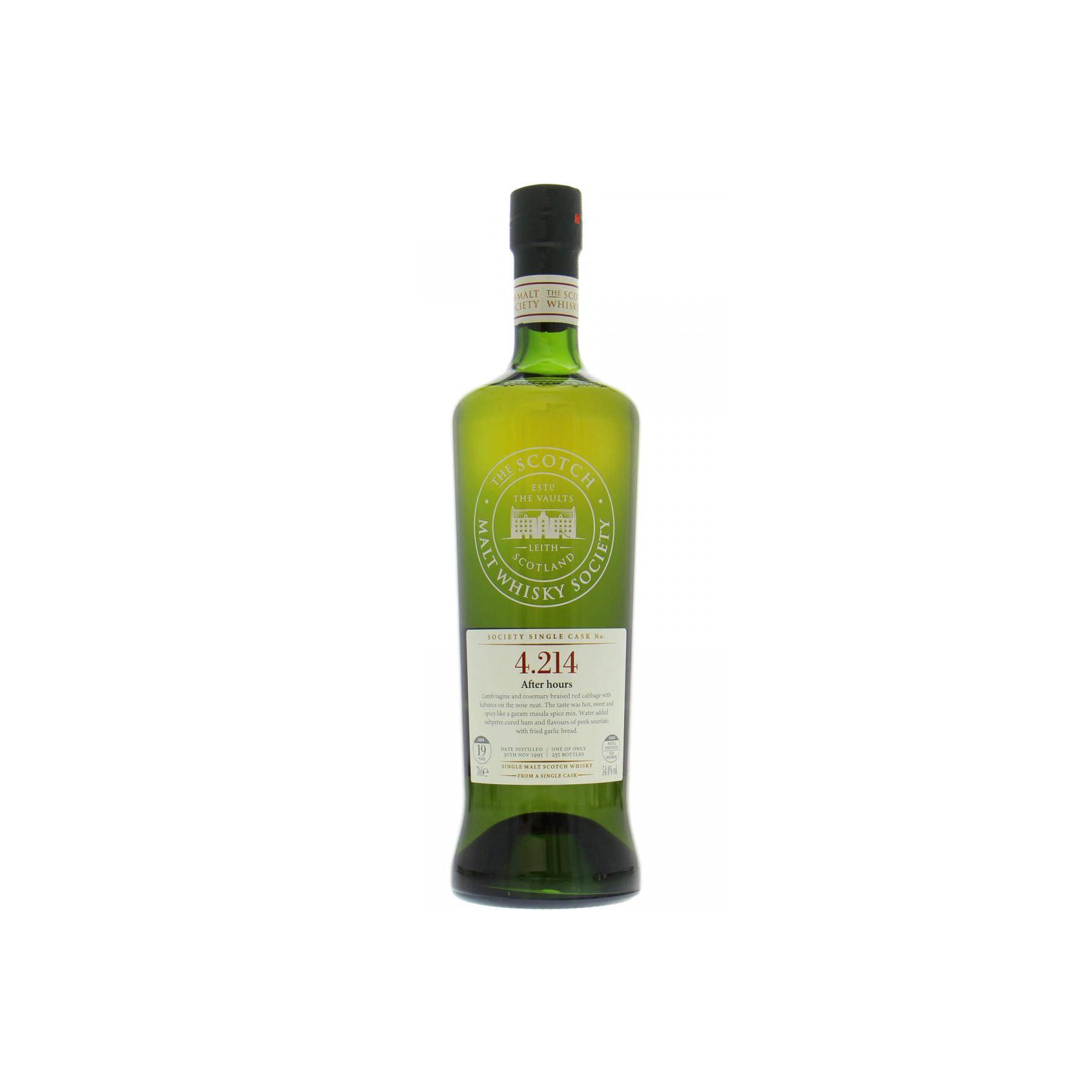 The Scotch Malt Whisky Society 1995 19 Years Single Malt Whisky