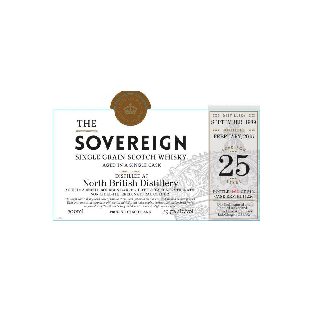 North British 1989 25 Years Single Grain Whisky