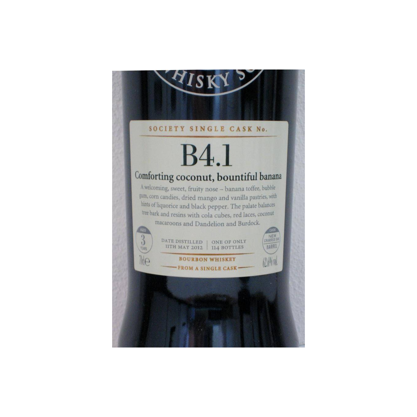 The Scotch Malt Whisky Society 2012 3 Years Bourbon Whisky 2