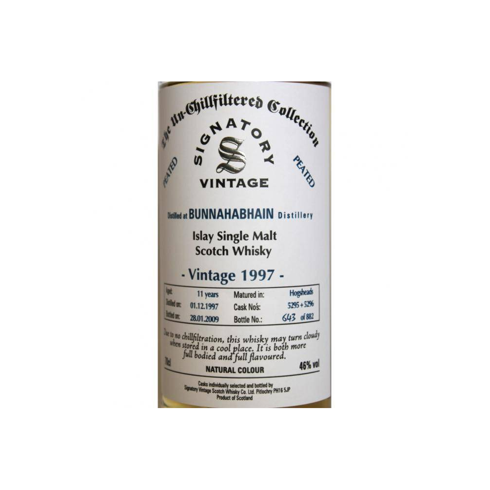 Bunnahabhain The Un-Chillfiltered Collection 1997 11 Years Single Malt Whisky