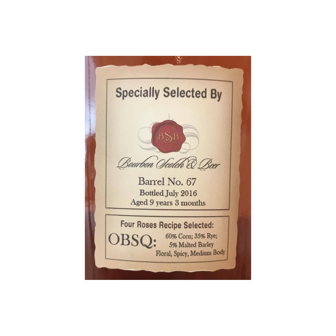 Four Roses 9 Years Bourbon Whisky 2