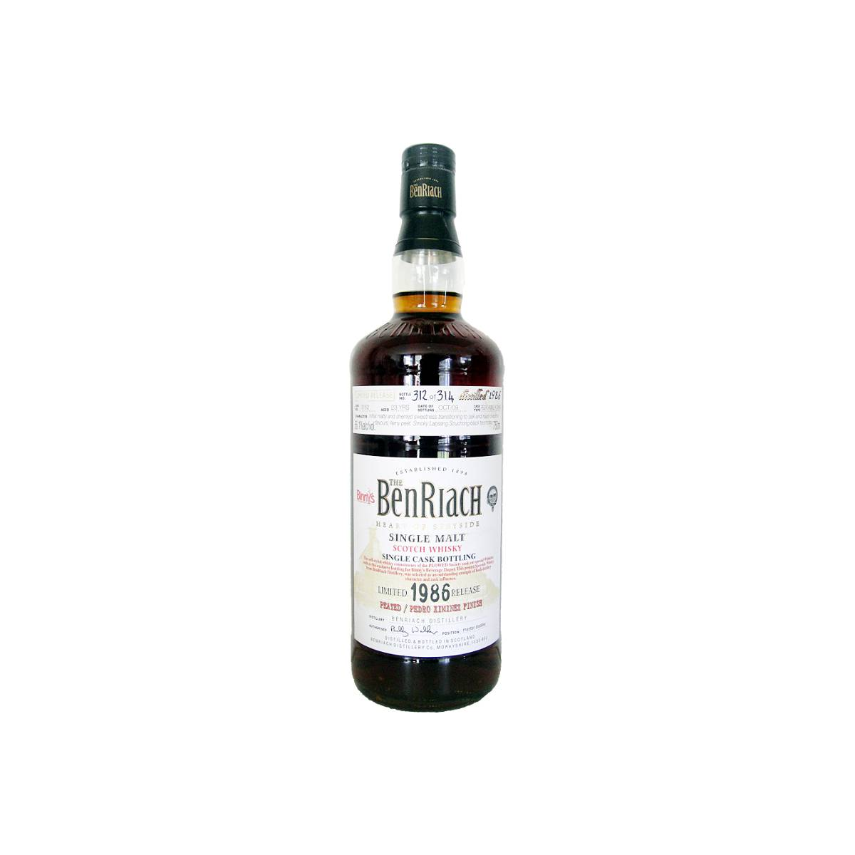 BenRiach 1986 23 Years Single Malt Whisky