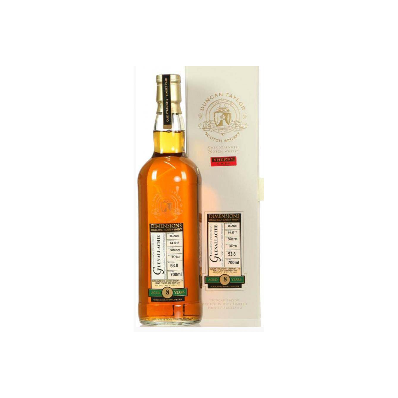 The GlenAllachie Dimensions 2008 8 Years Single Malt Whisky