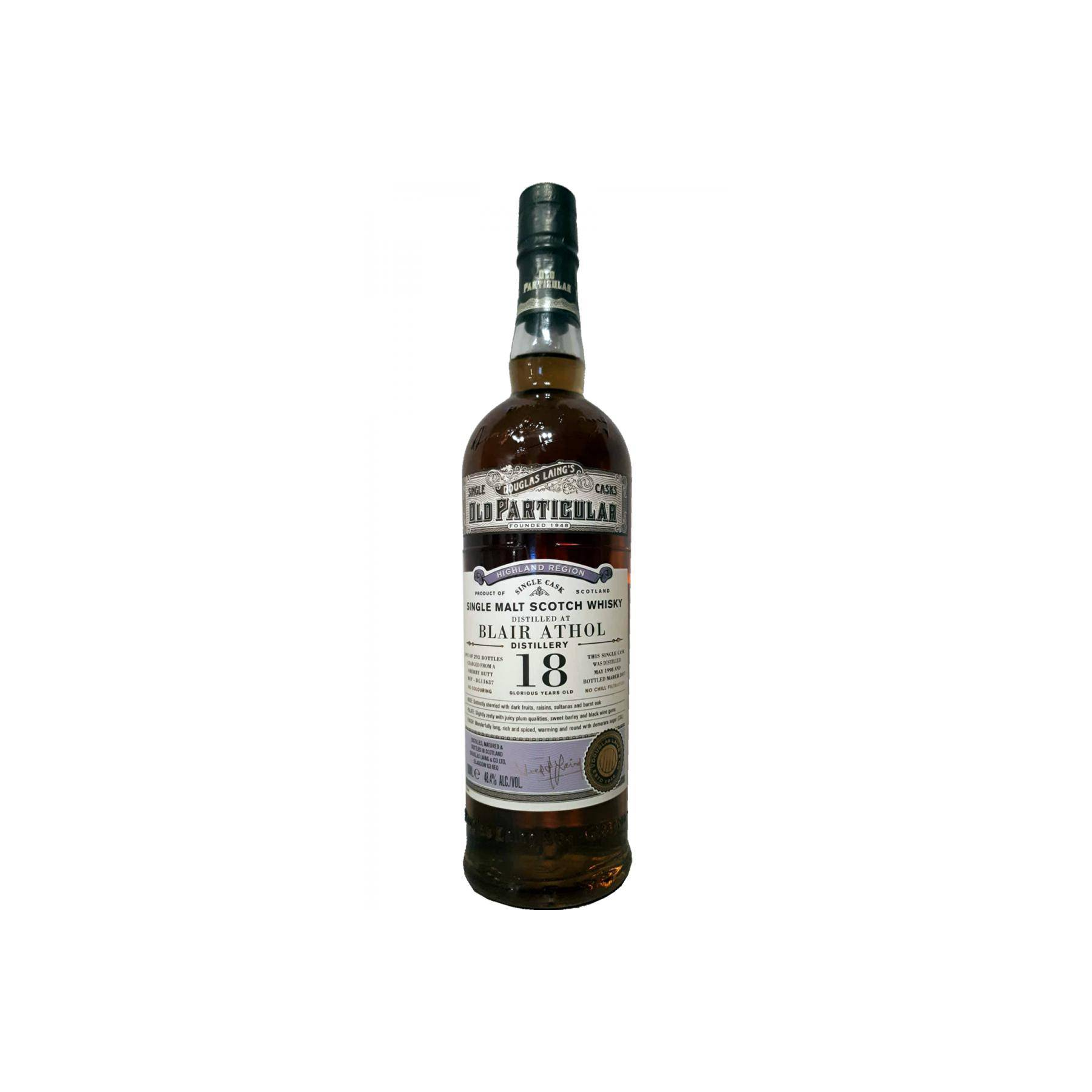 Blair Athol Old Particular 1998 18 Years Single Malt Whisky