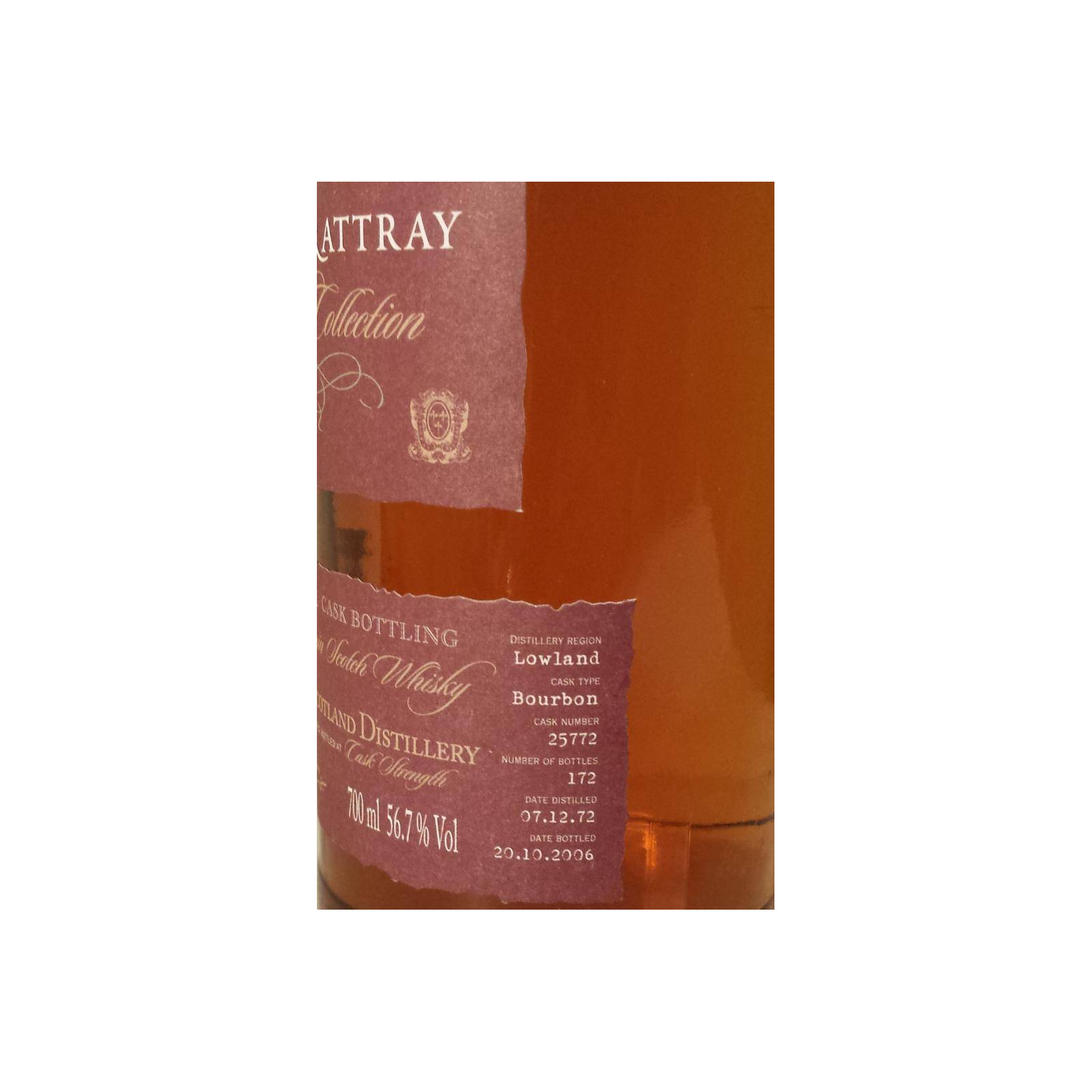North of Scotland Individual Cask Bottling 1972 33 Years Single Grain Whisky 2
