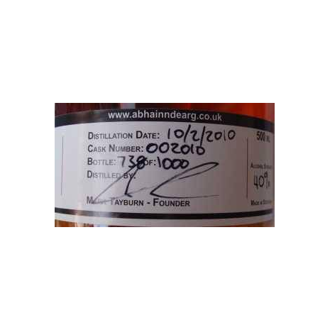 Abhainn Dearg 2010 Spirit Whisky 2