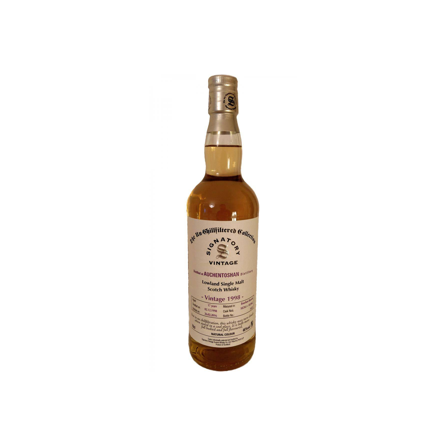 Auchentoshan The Un-Chillfiltered Collection 1998 17 Years Single Malt Whisky