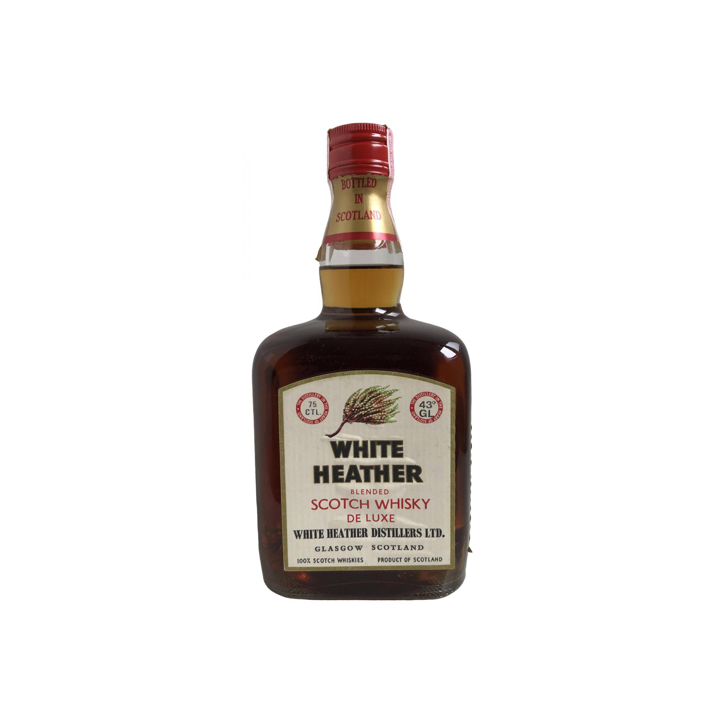 White Heather Blended Scotch Whisky De Luxe