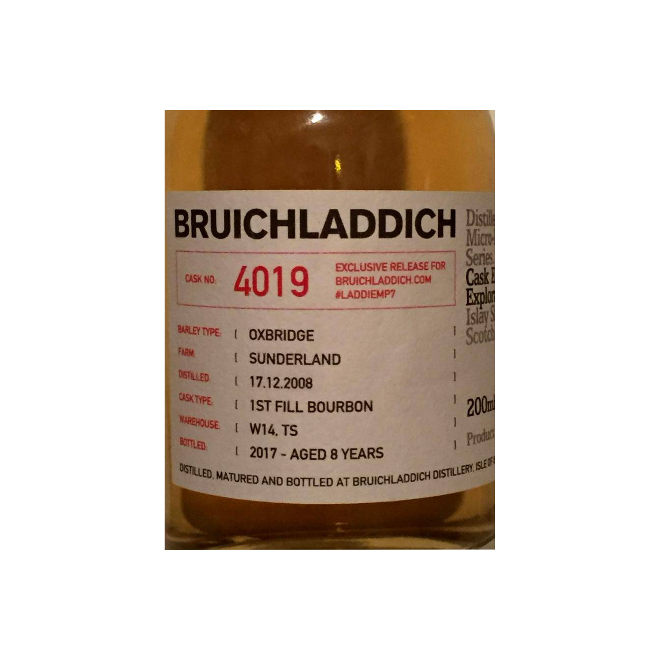 Bruichladdich 2008 8 Years Single Malt Whisky 2