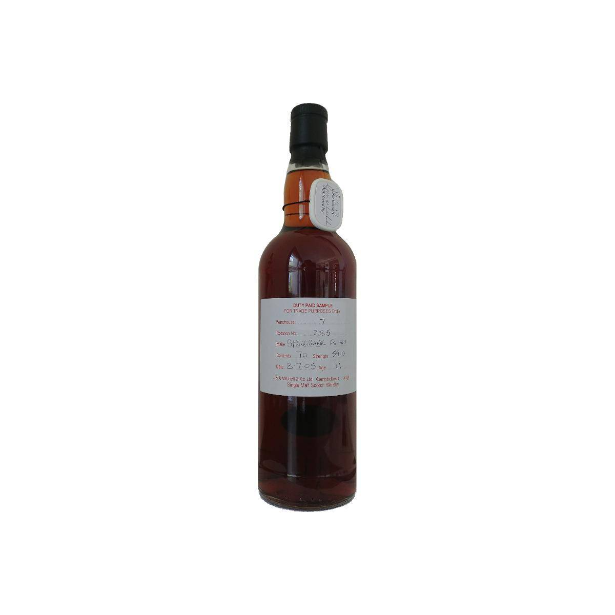 Springbank Duty Paid Sample - For Trade Purposes Only 2005 11 Years Single Malt Whisky