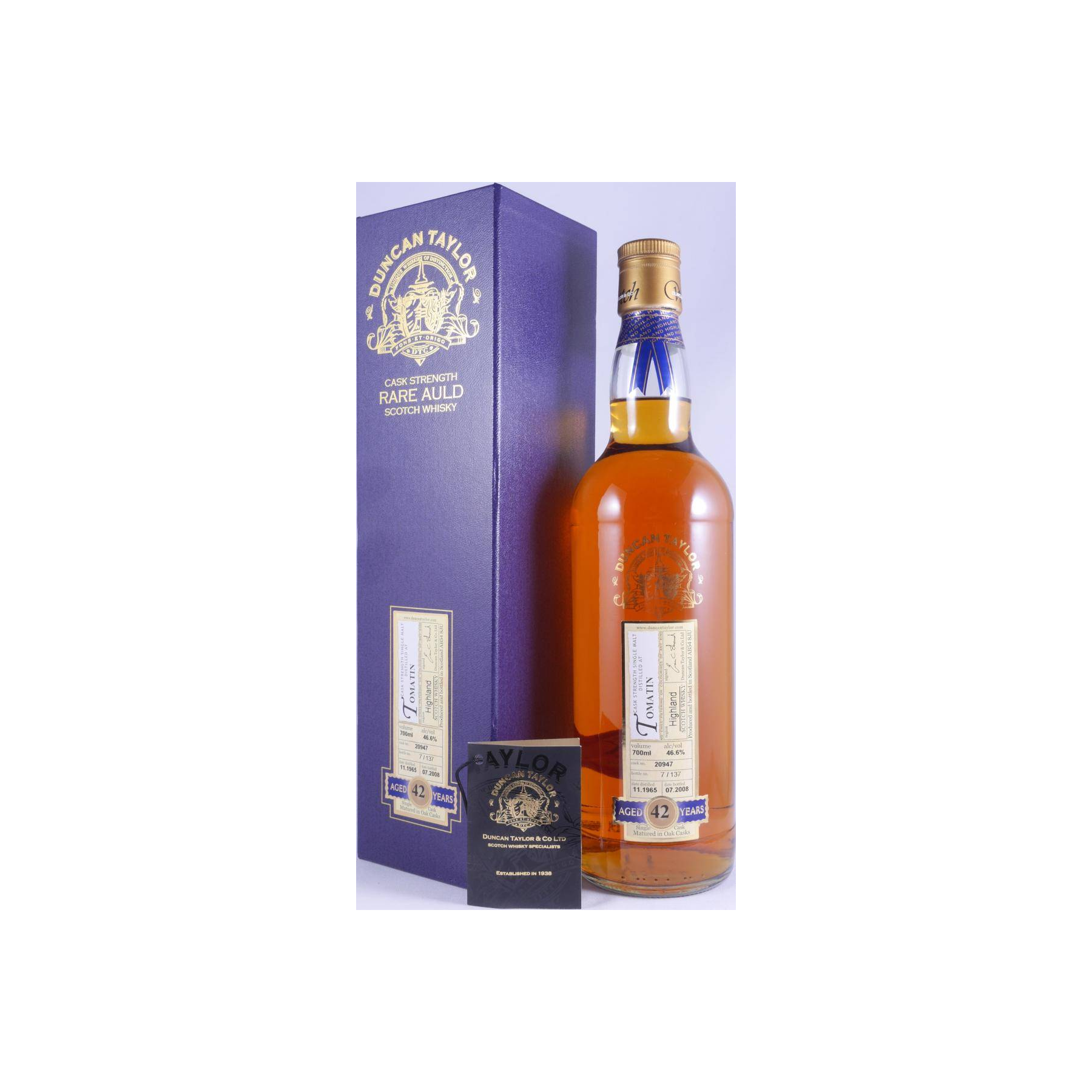 Tomatin Rare Auld 1965 42 Years Single Malt Whisky 2