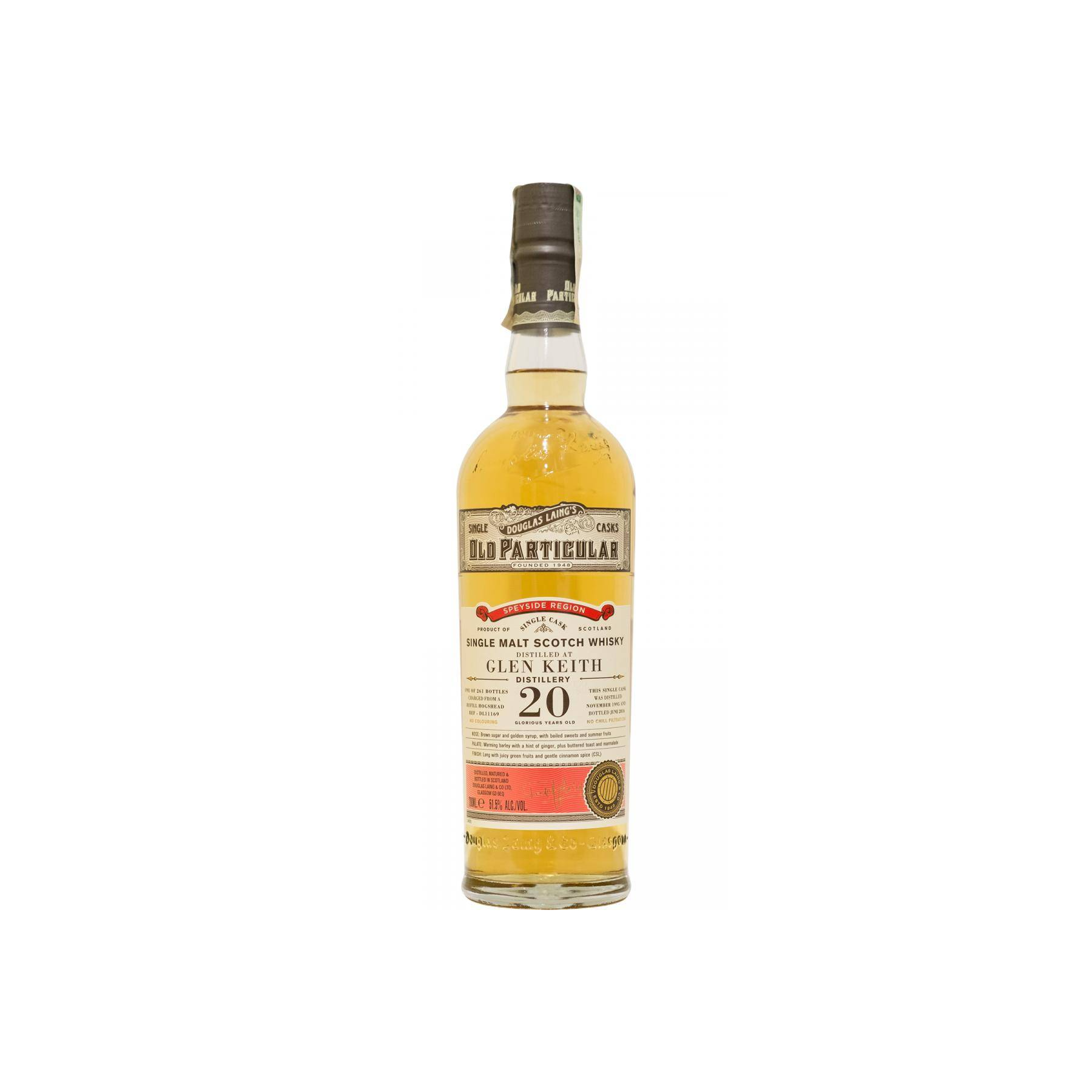 Glen Keith Old Particular 1995 20 Years Single Malt Whisky
