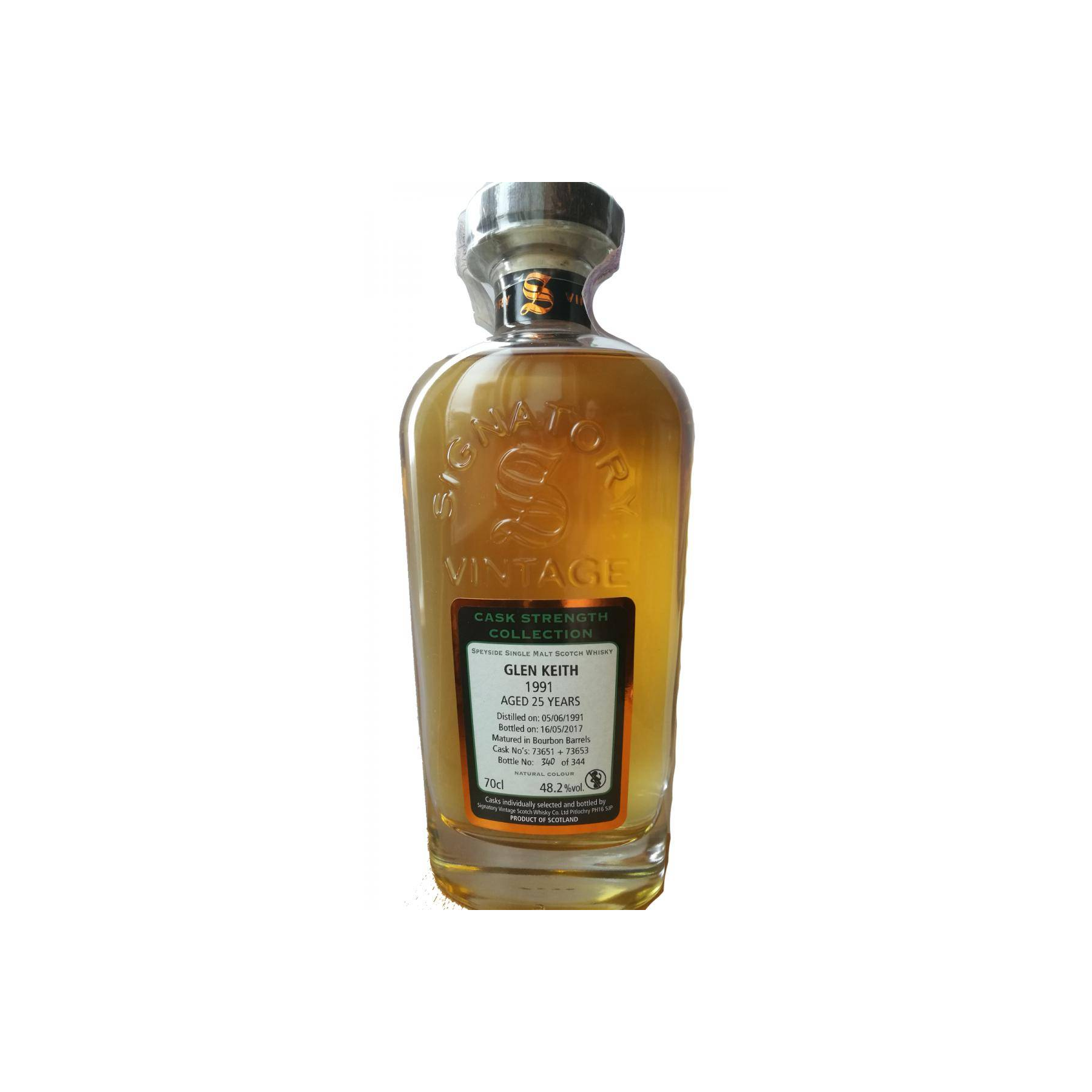 Glen Keith Cask Strength Collection 1991 25 Years Single Malt Whisky