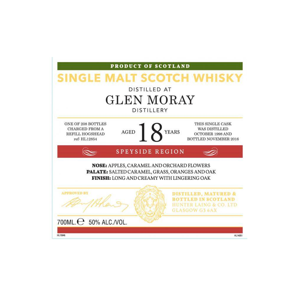 Glen Moray Old Malt Cask 1998 18 Years Single Malt Whisky 3