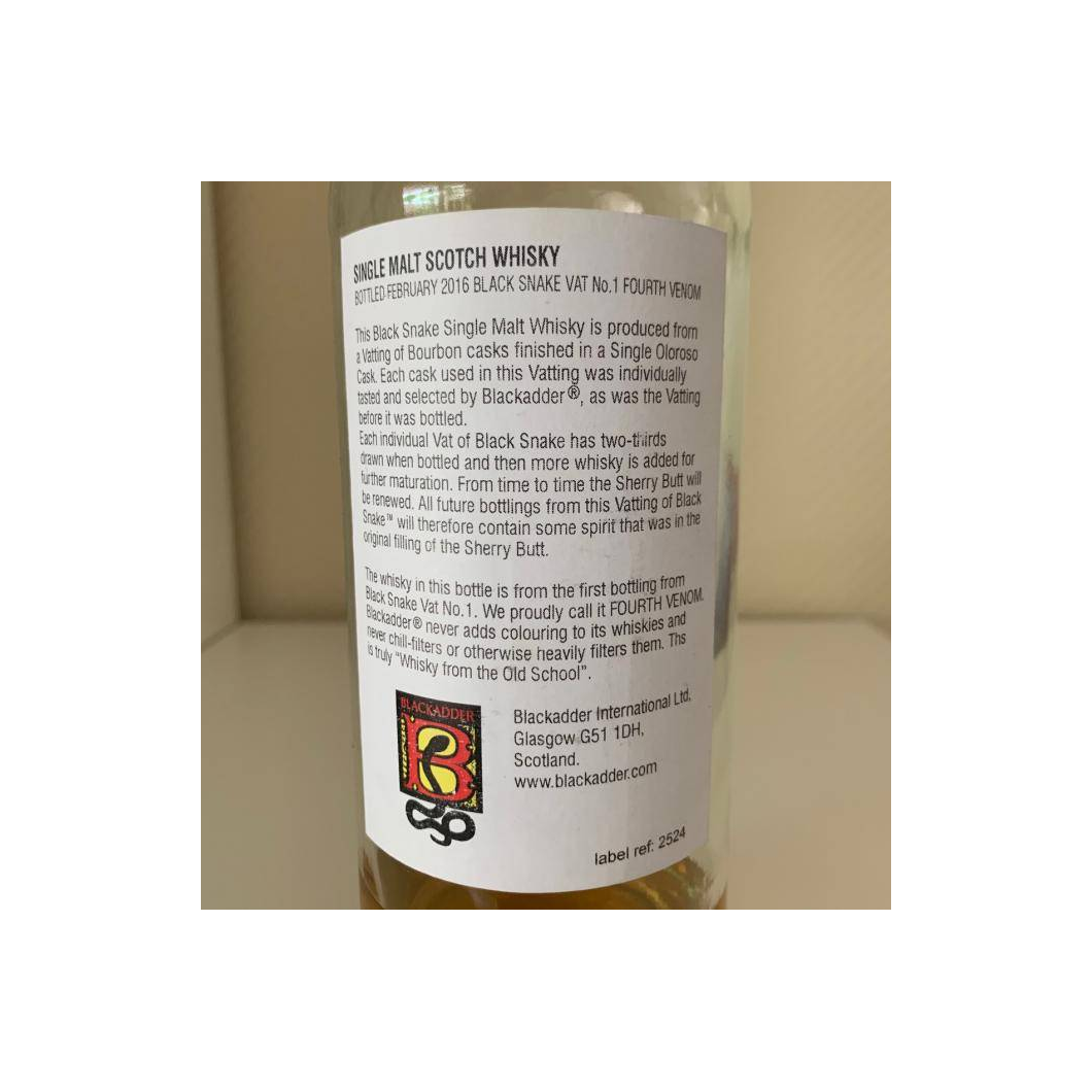 Blackadder Single Malt Whisky 2