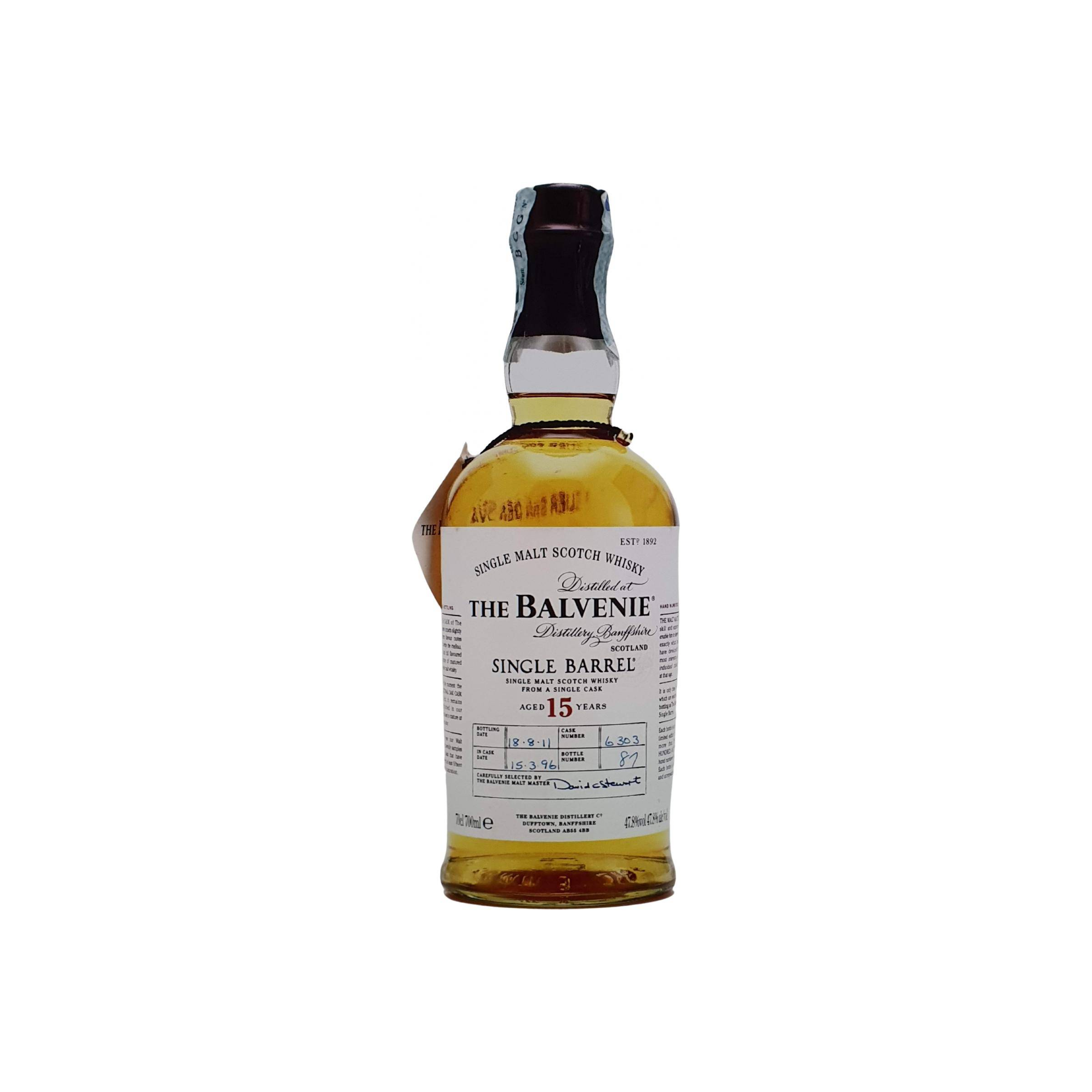 The Balvenie Single Cask 1996 15 Years Single Malt Whisky