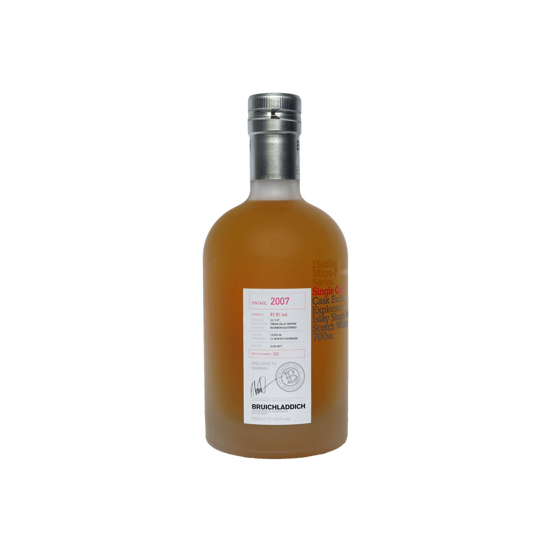 Bruichladdich 2007 9 Years Single Malt Whisky