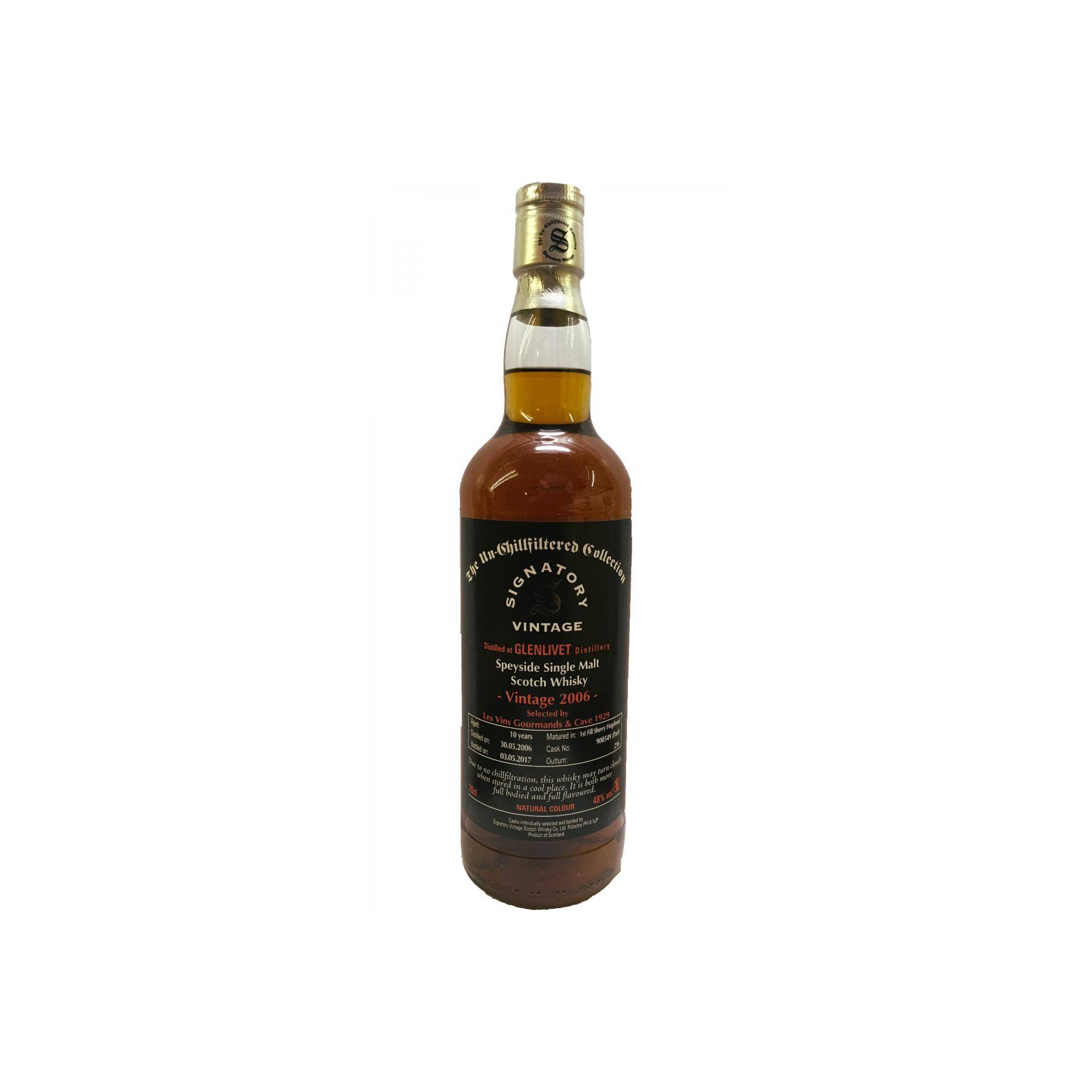 The Glenlivet The Un-Chillfiltered Collection 2006 10 Years Single Malt Whisky