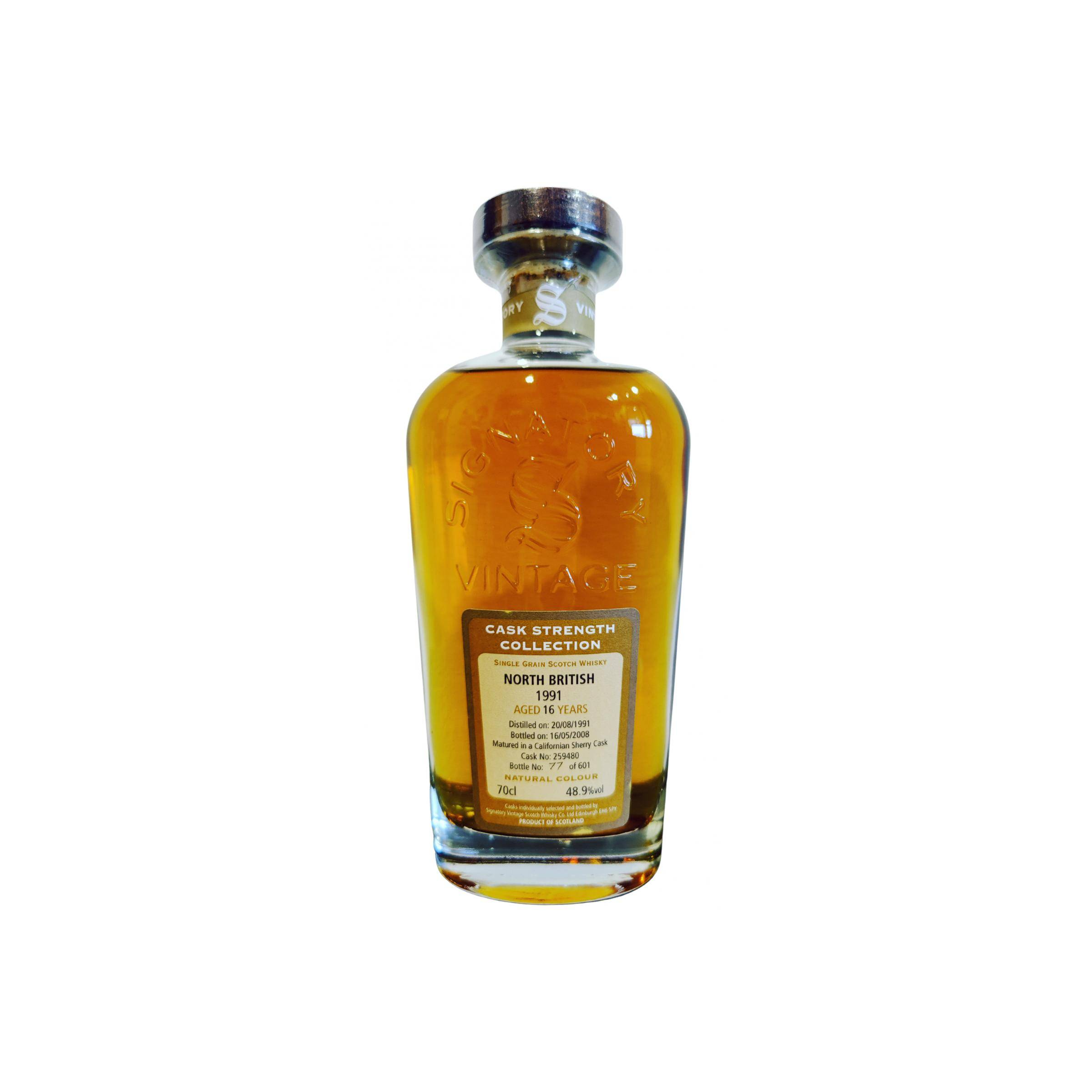 North British Cask Strength Collection 1991 16 Years Single Grain Whisky