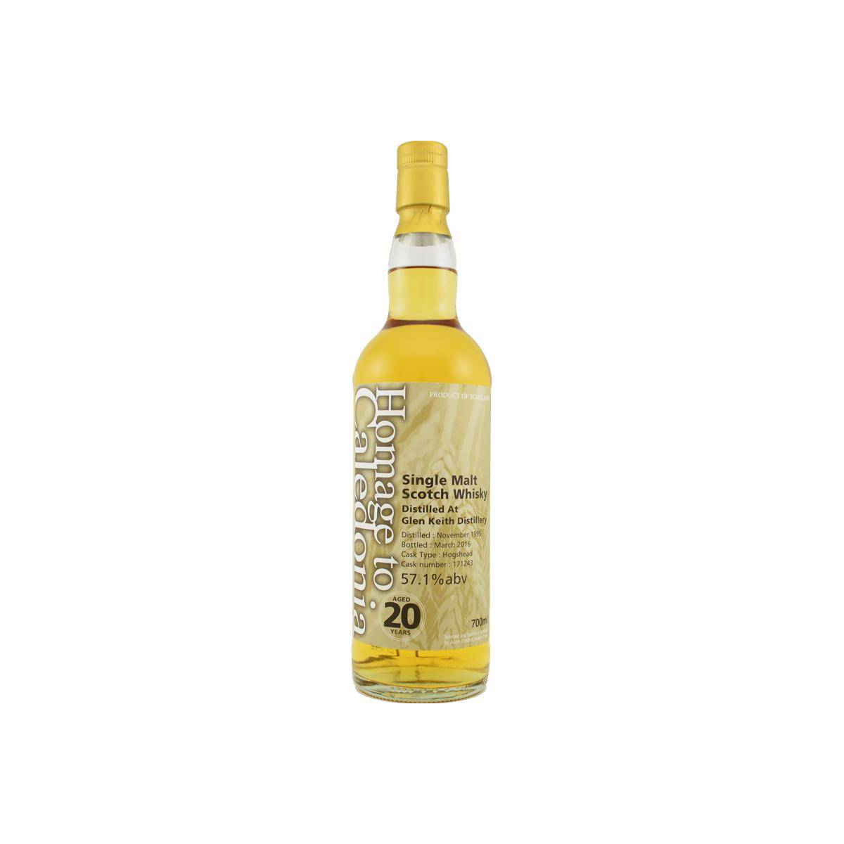 Glen Keith 1995 20 Years Single Malt Whisky