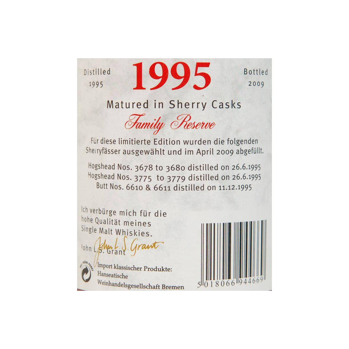 Glenfarclas 1995 13 Years Single Malt Whisky 3