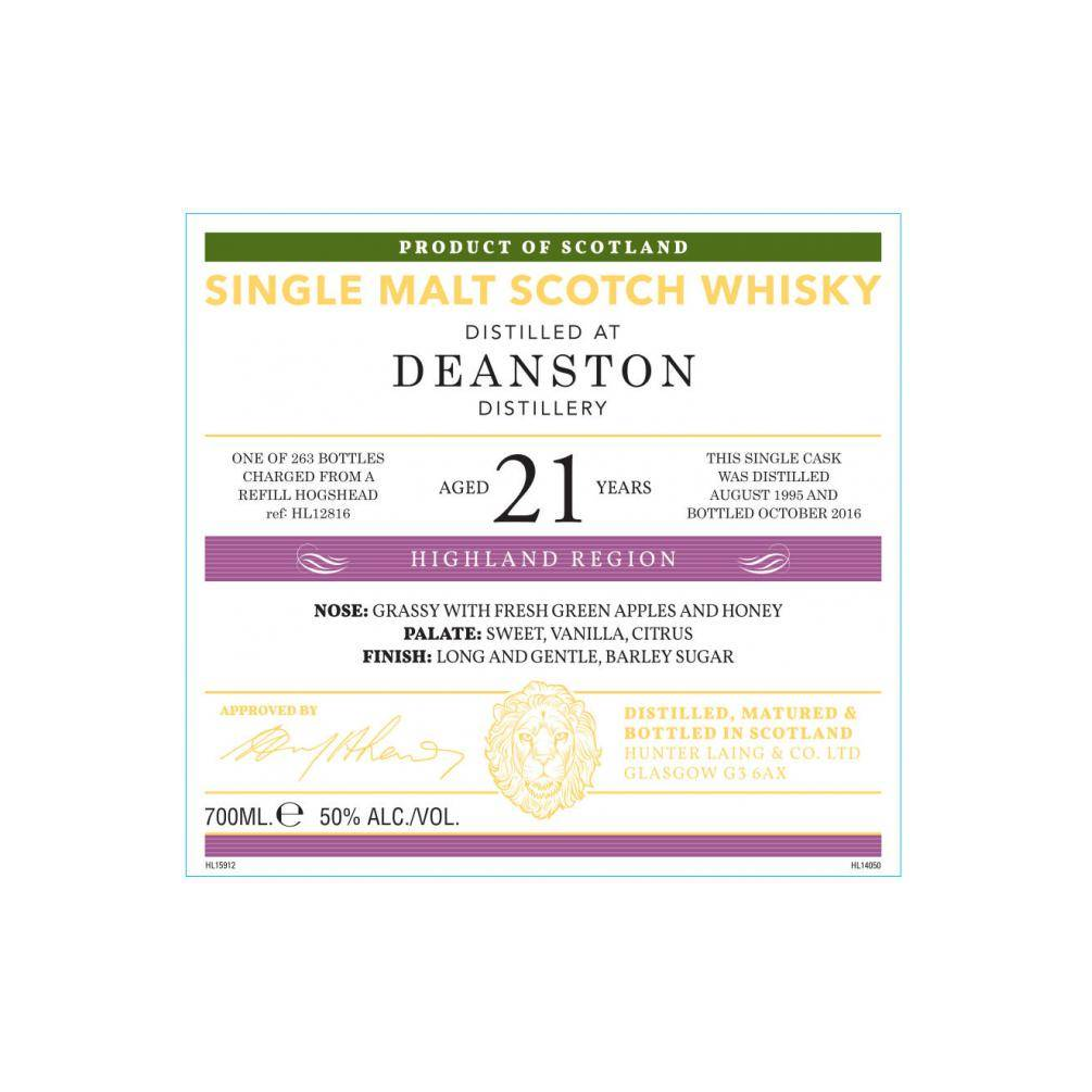 Deanston Old Malt Cask 1995 21 Years Single Malt Whisky 3