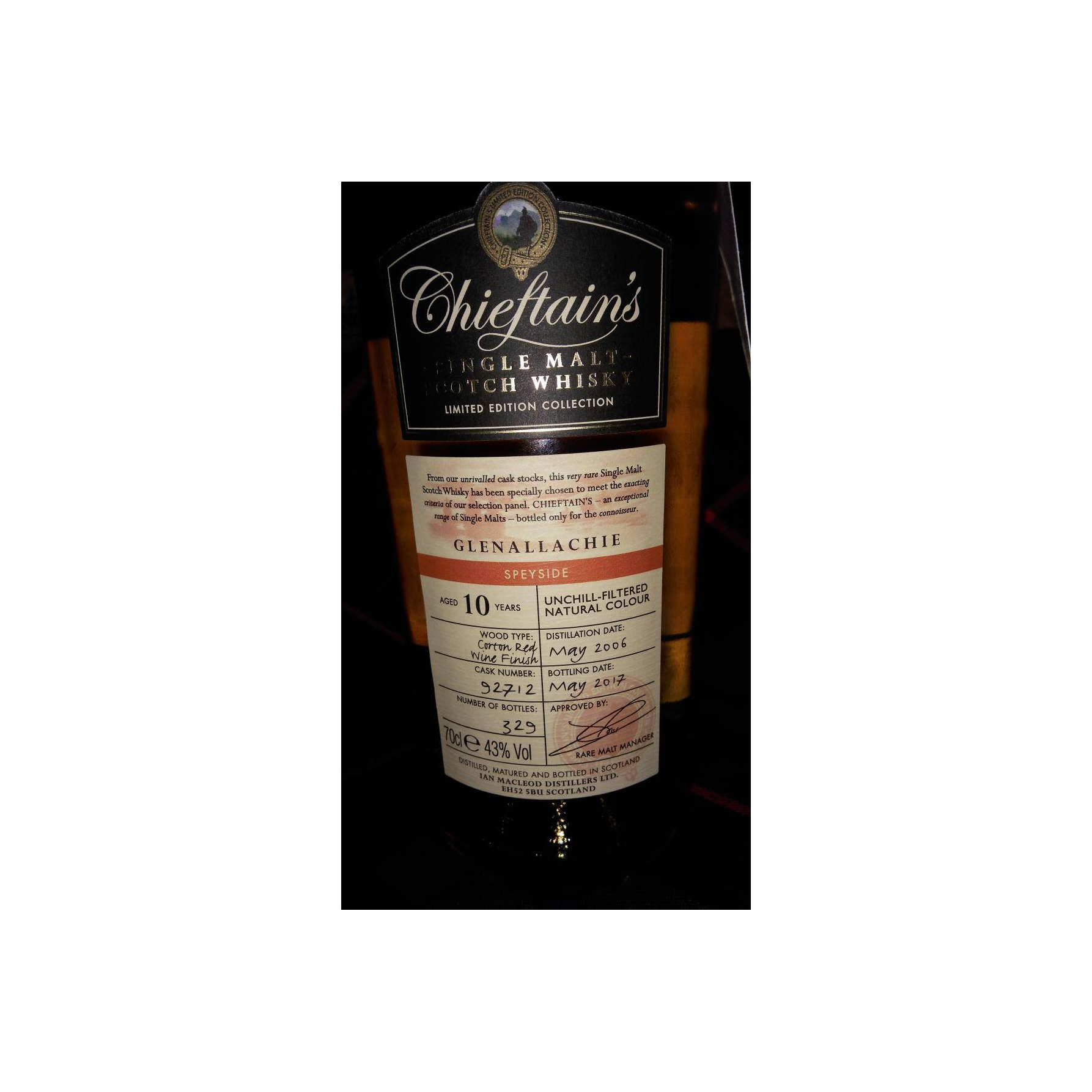 The GlenAllachie 2006 10 Years Single Malt Whisky