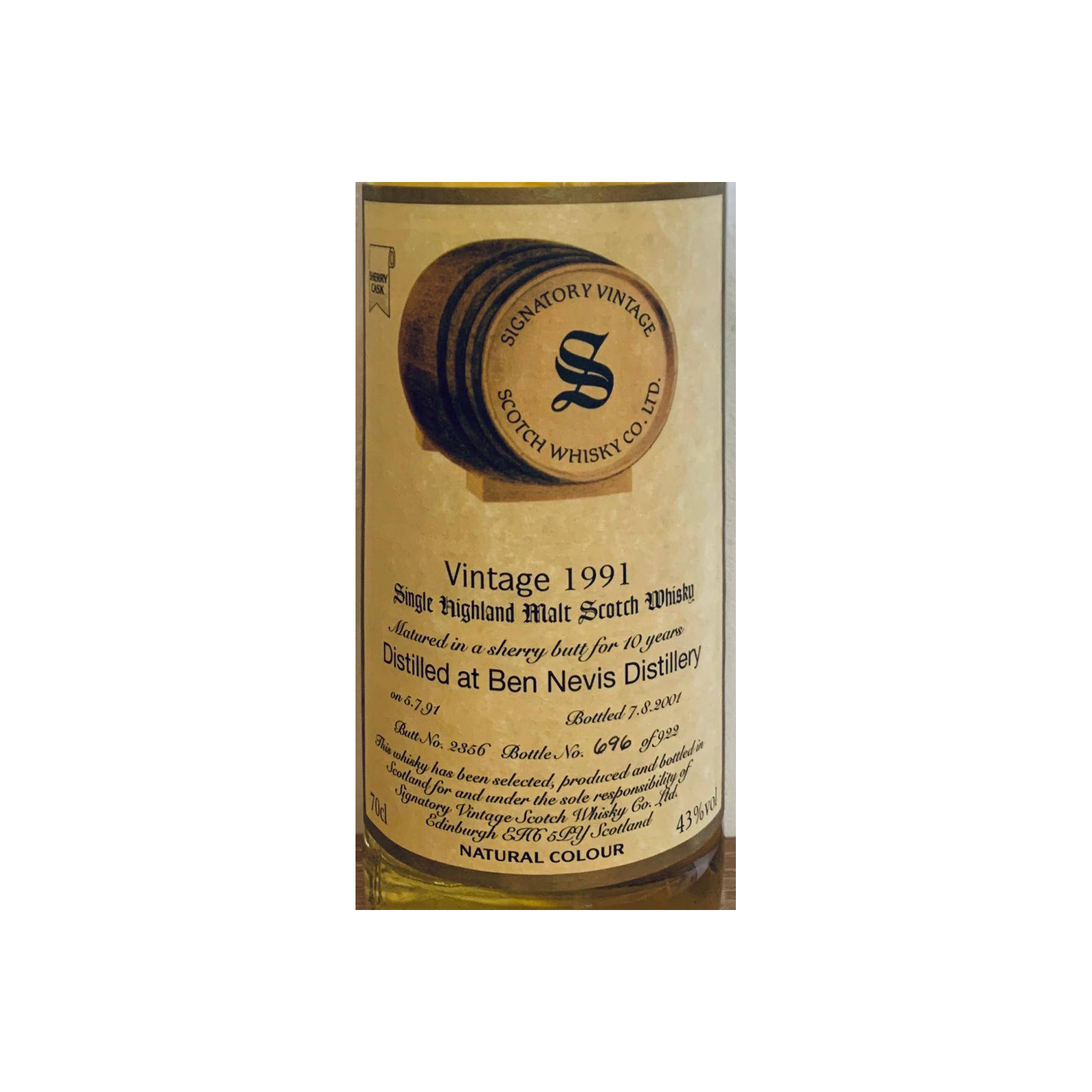 Ben Nevis Vintage Collection 1991 10 Years Single Malt Whisky 2