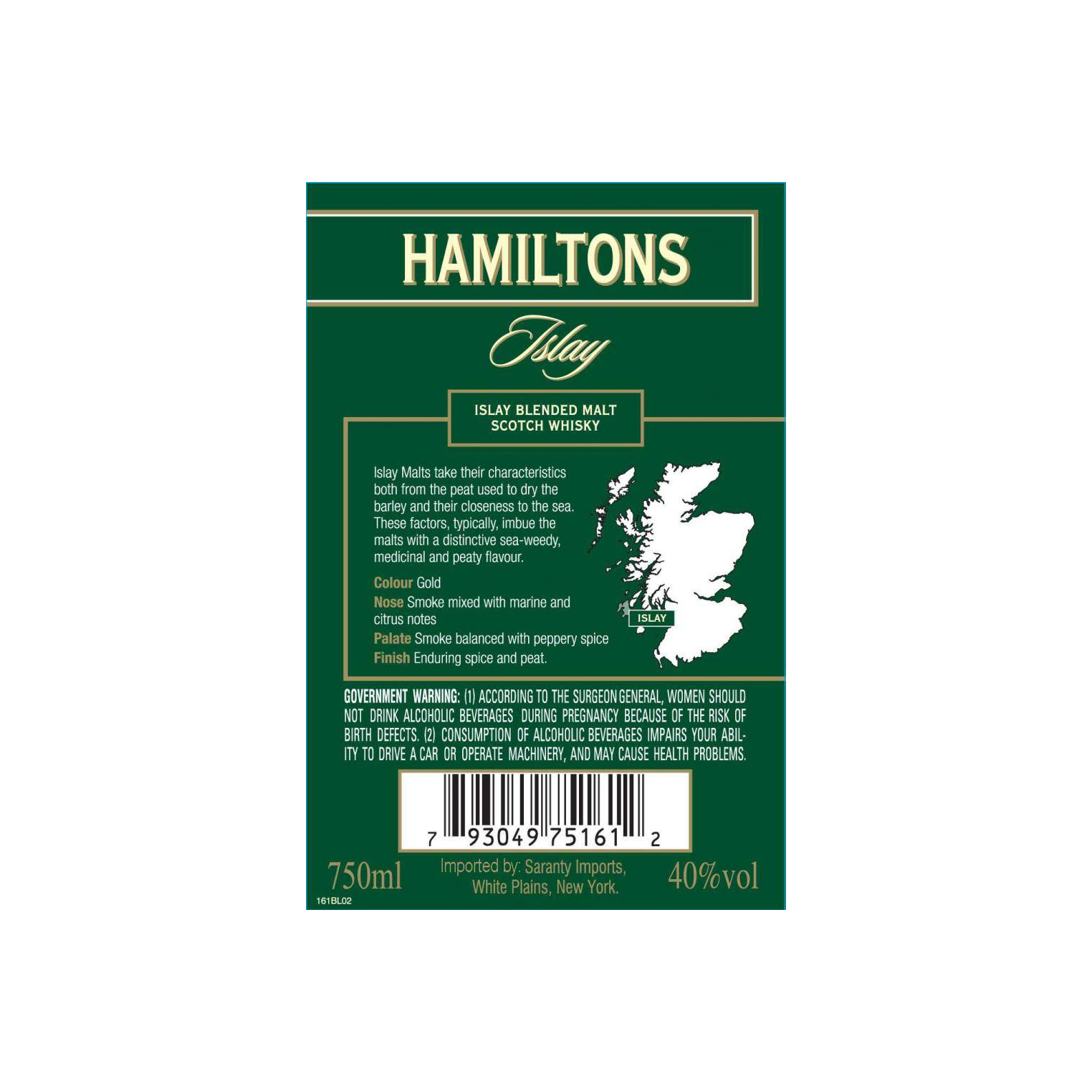 Hamiltons Single Malt Whisky 2