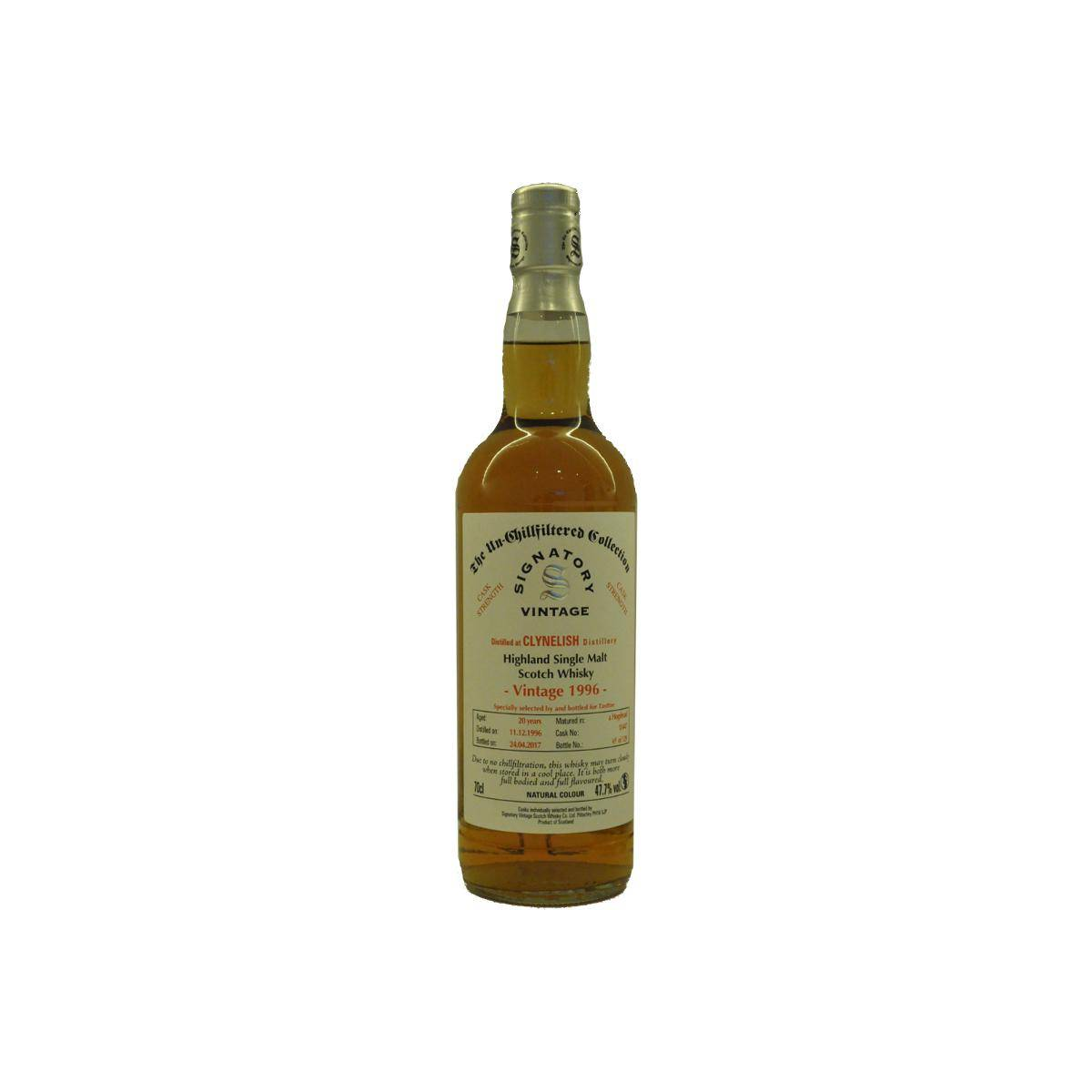 Clynelish The Un-Chillfiltered Collection 1996 20 Years Single Malt Whisky