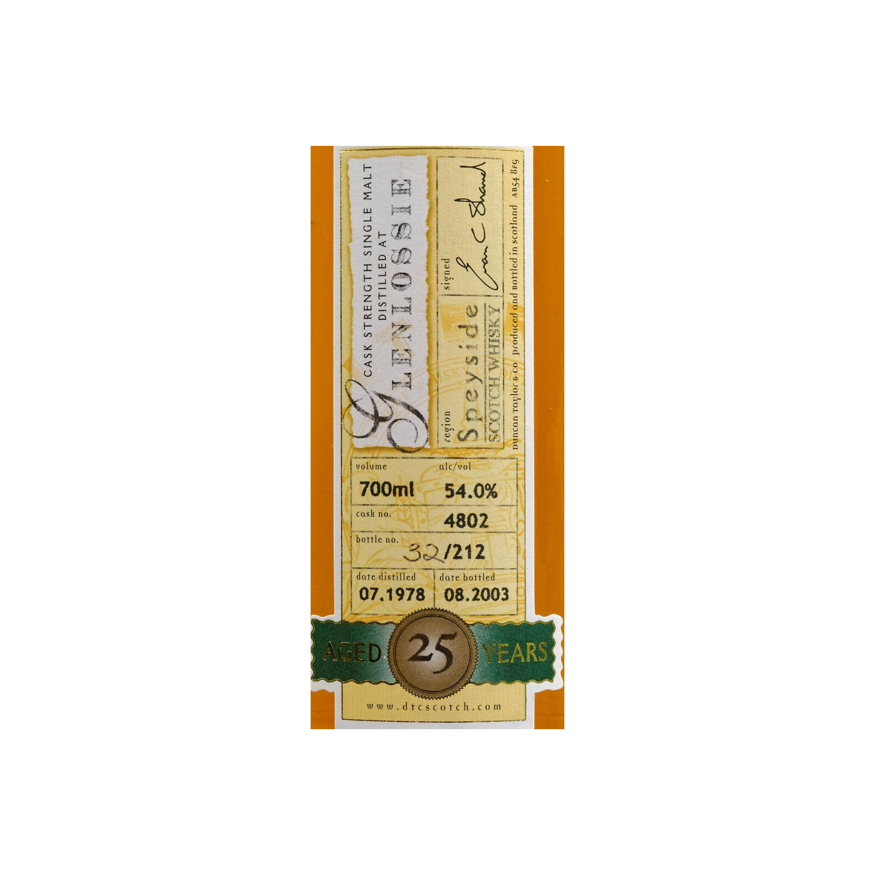 Glenlossie 1978 25 Years Single Malt Whisky 2