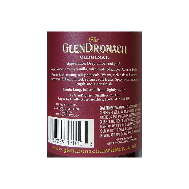 GlenDronach 12 Years Single Malt Whisky 2