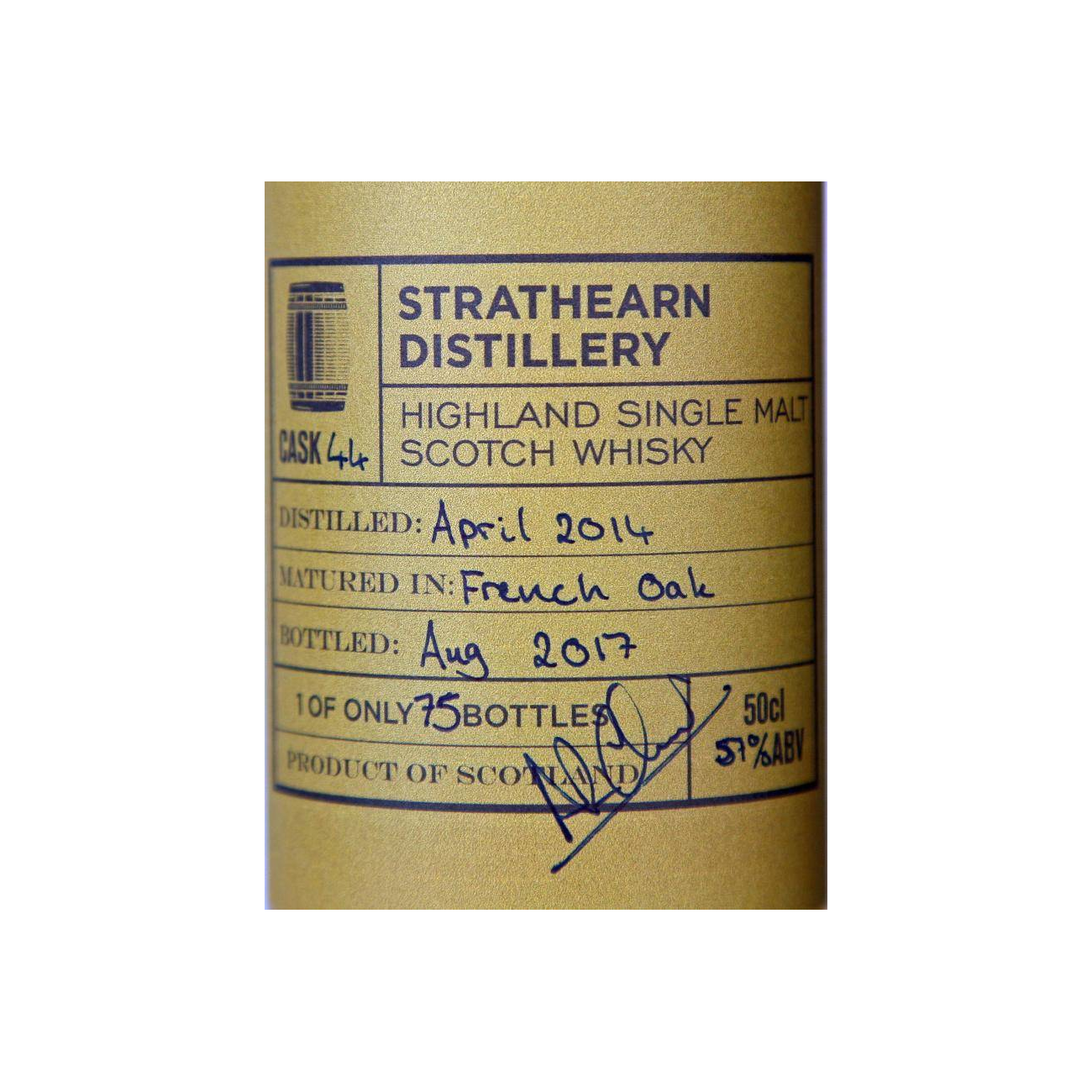 Strathearn Single Cask 2014 3 Years Single Malt Whisky 2