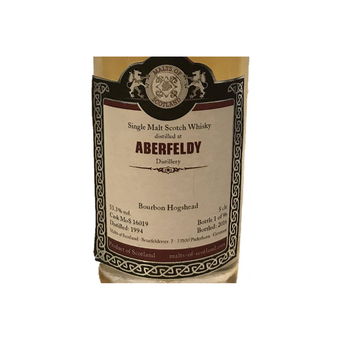 Aberfeldy 1994 22 Years Single Malt Whisky 3