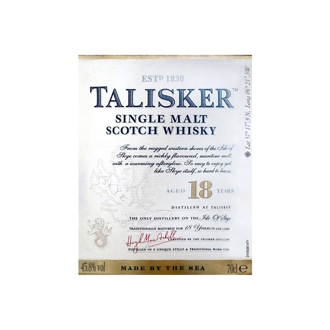 Talisker 18 Years Single Malt Whisky 2