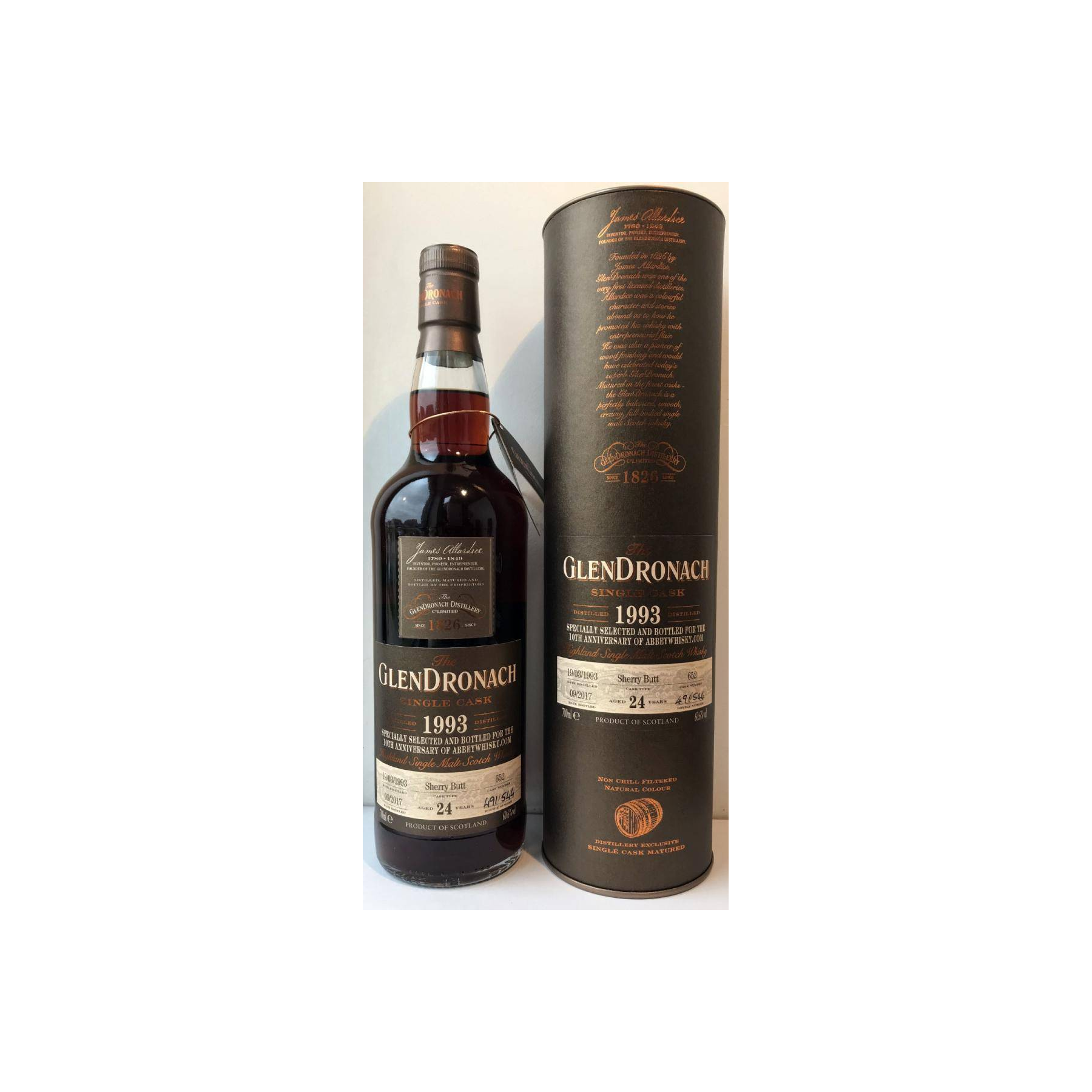 GlenDronach Single Cask 1993 24 Years Single Malt Whisky 3