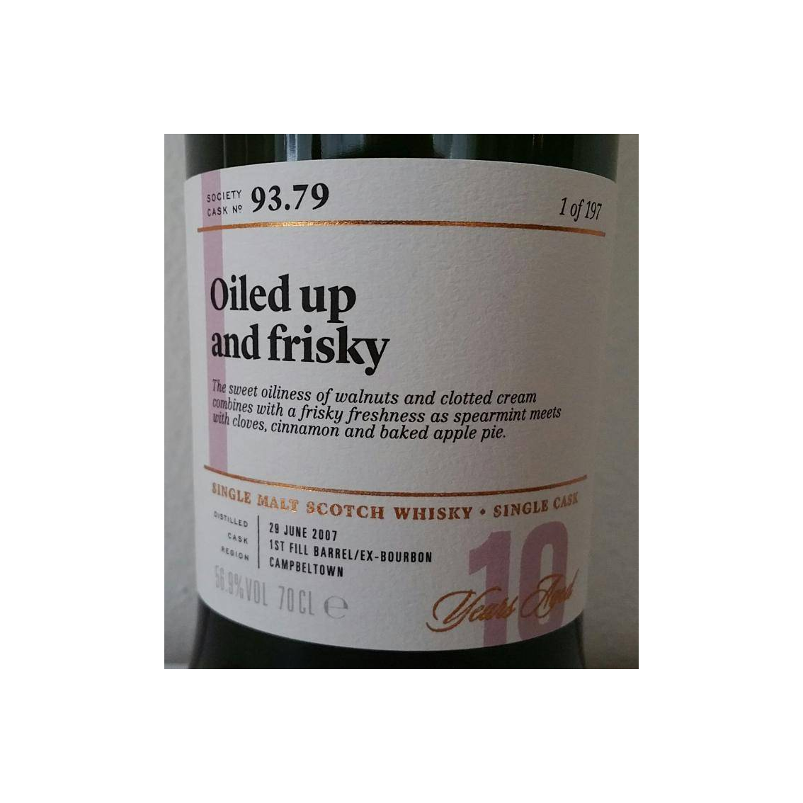 The Scotch Malt Whisky Society 2007 10 Years Single Malt Whisky 2