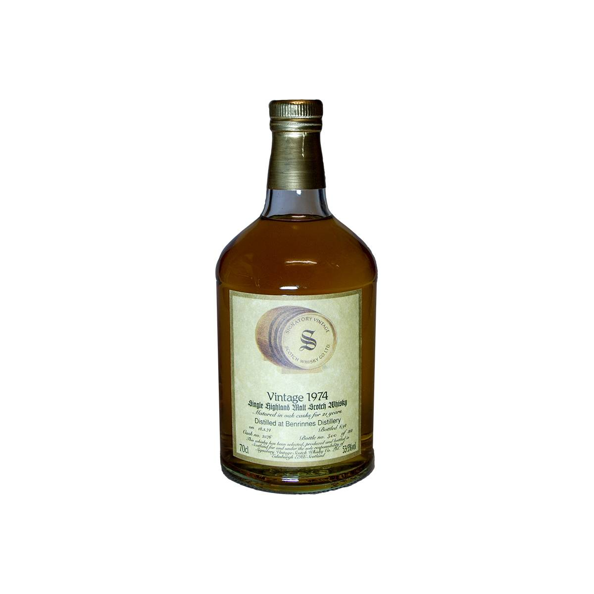 Benrinnes Vintage Collection - Dumpy 1974 21 Years Single Malt Whisky