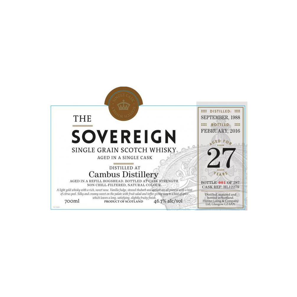 Cambus 1988 27 Years Single Grain Whisky 2