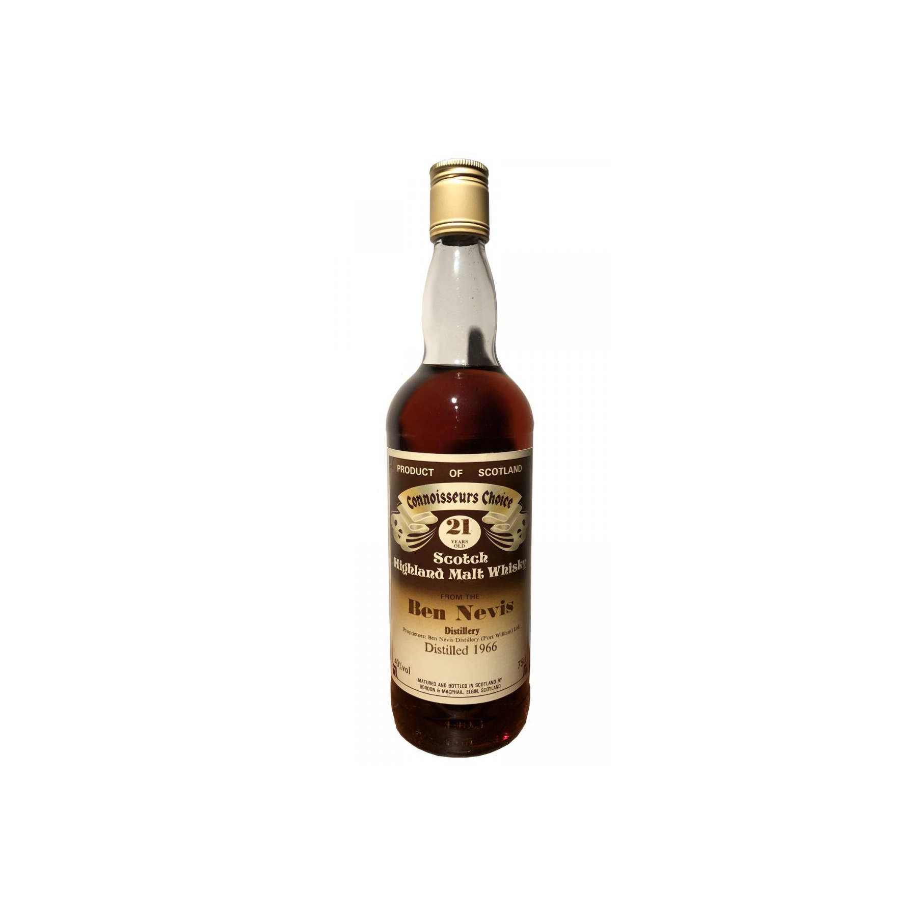 Ben Nevis Connoisseurs Choice 1966 21 Years Single Malt Whisky