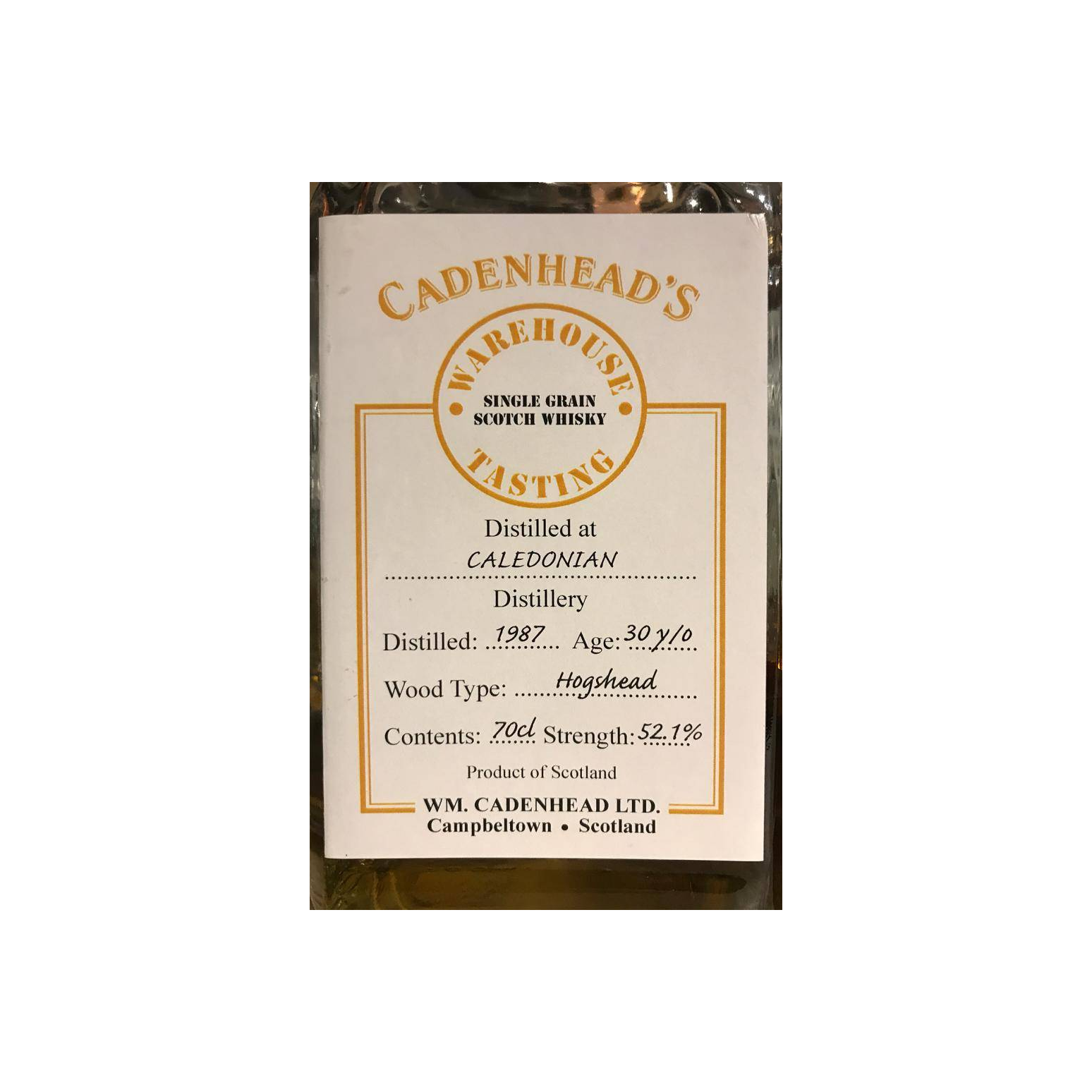 Caledonian 1987 30 Years Single Grain Whisky 2