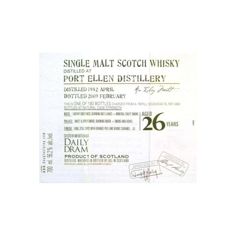 Port Ellen Old Malt Cask 1982 26 Years Single Malt Whisky 2