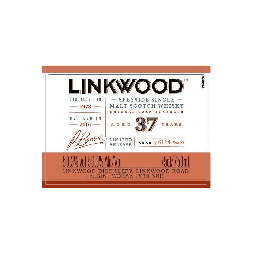 Linkwood 1978 37 Years Single Malt Whisky 2