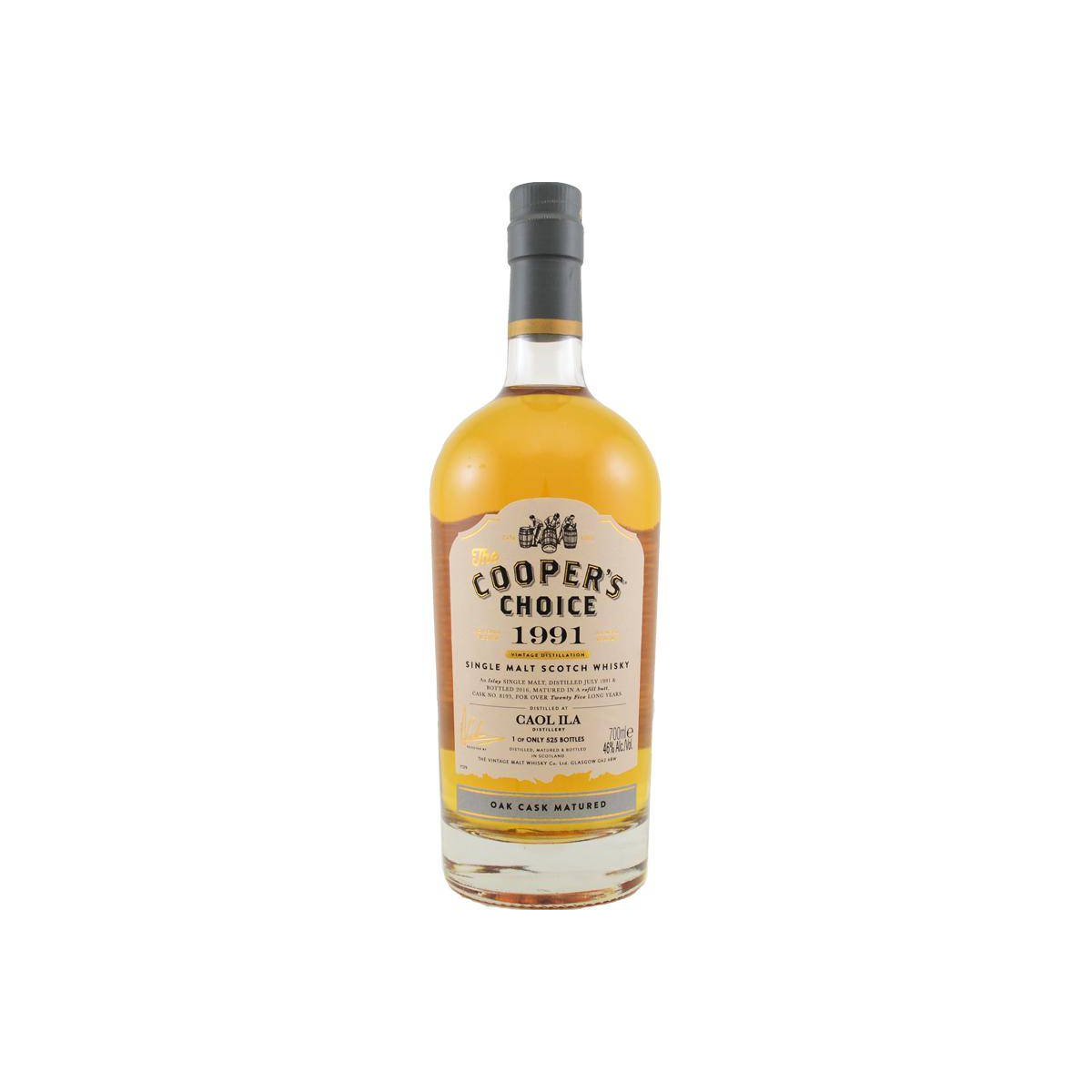 Caol Ila The Cooper's Choice 1991 25 Years Single Malt Whisky