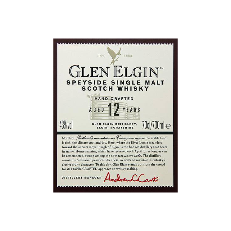 Glen Elgin 12 Years Single Malt Whisky 2