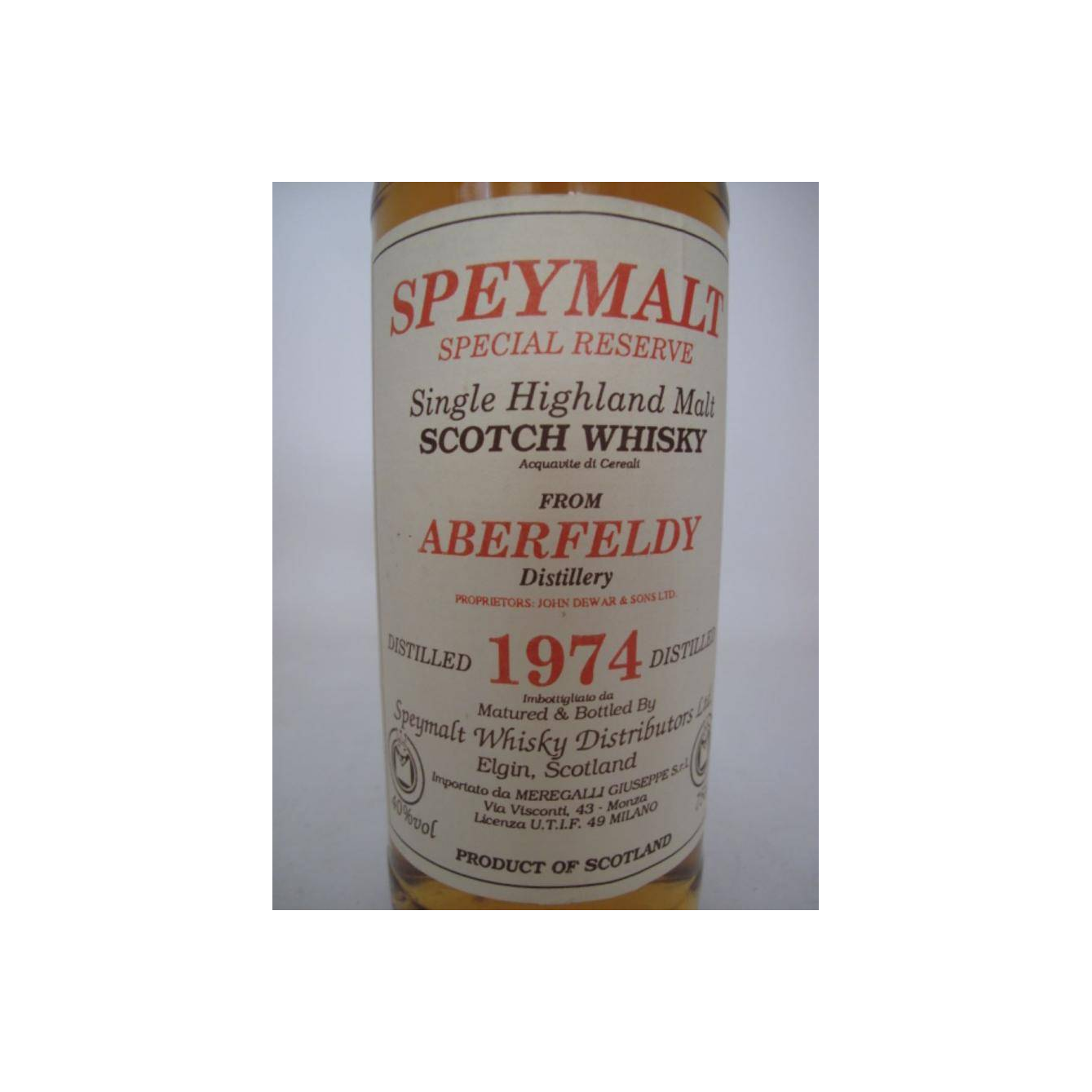Aberfeldy 1974 Single Malt Whisky 2