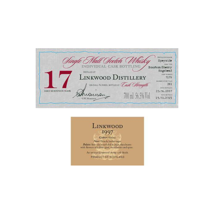 Linkwood Individual Cask Bottling 1997 17 Years Single Malt Whisky 2