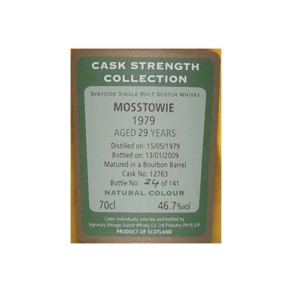 Signatory Vintage Cask Strength Collection 1979 29 Years Single Malt Whisky 2