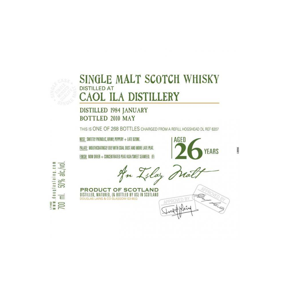 Caol Ila Old Malt Cask 1984 26 Years Single Malt Whisky 2